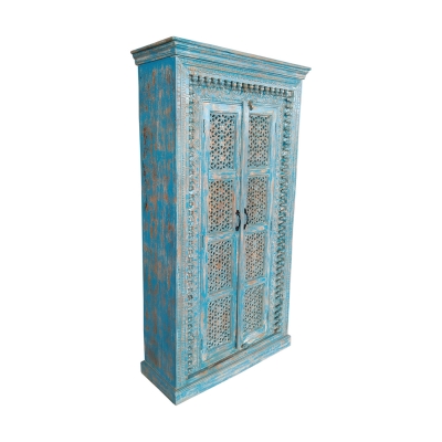 Wooden 2 Door Carved Almirah 