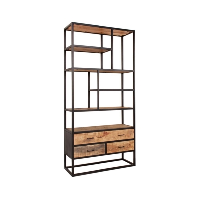 Iron & Mango Wd Display Cabinet