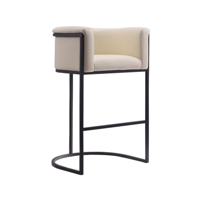 Iron & Leather Bar Chair 